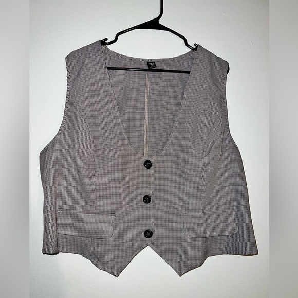 SHEIN EZwear Plus Plaid Blazer Vest || Size 3XL || dark academia 🕯️🕰️ - Picture 5 of 8